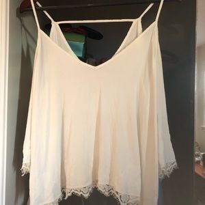 Astr Off the Shoulder Lace Top